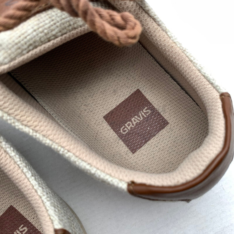 【中古品】【メンズ】 GRAVIS グラビス デッキシューズ ベージュ SIZE:26cm SKIPPER スキッパー スニーカー 靴 ※汚れあり 163-260811-io-62-fuzh カラー：Beige 万代Net店