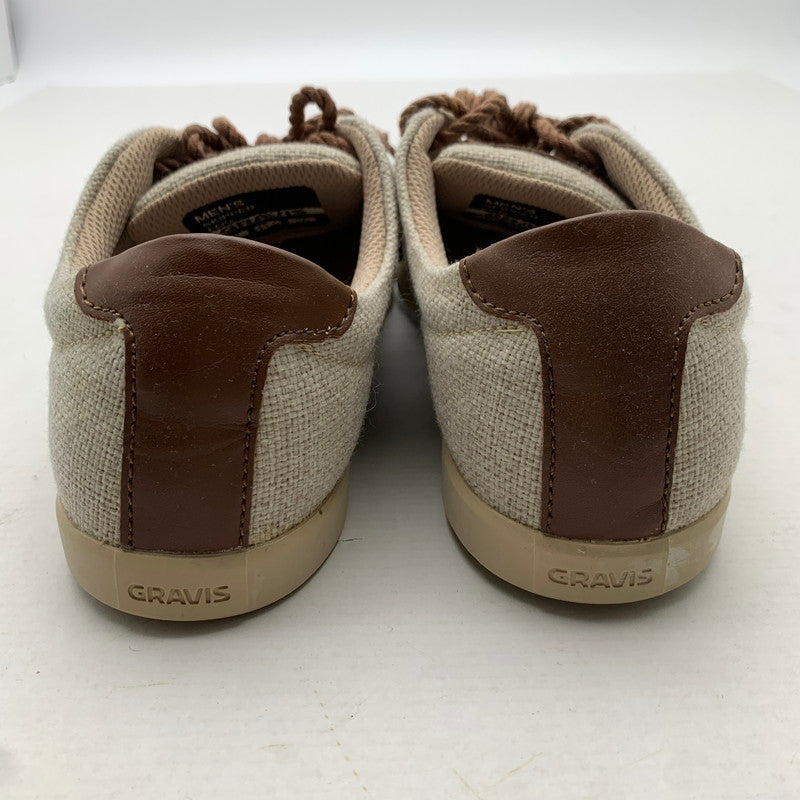 【中古品】【メンズ】 GRAVIS グラビス デッキシューズ ベージュ SIZE:26cm SKIPPER スキッパー スニーカー 靴 ※汚れあり 163-260811-io-62-fuzh カラー：Beige 万代Net店