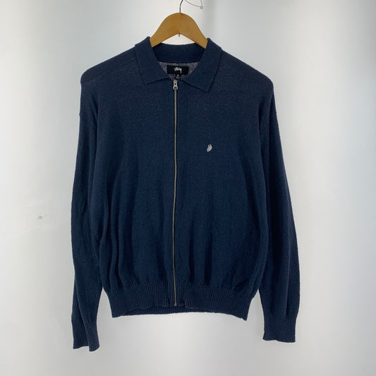 【中古品】【メンズ】  STUSSY 23AW LIGHT WEIGHT LS ZIP POLO ステューシー 142-250224-st-05-fuz サイズ：S カラー：ネイビー 万代Net店