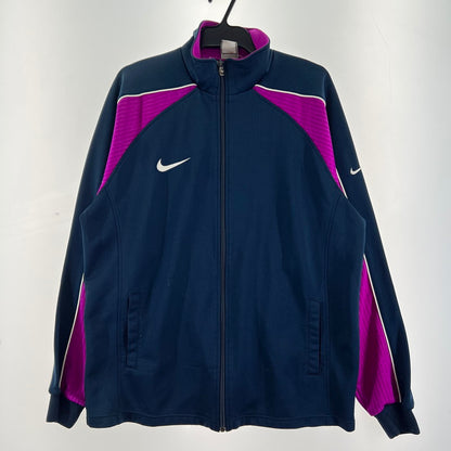 【中古品】【メンズ】 NIKE ナイキ トラックジャケット ジャージ NAVY PURPLE SIZE:XXL ※穴開き・ほつれあり 148-260919-io-32-fuzh カラー：ネイビーパープル 万代Net店