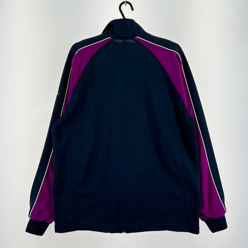 【中古品】【メンズ】 NIKE ナイキ トラックジャケット ジャージ NAVY PURPLE SIZE:XXL ※穴開き・ほつれあり 148-260919-io-32-fuzh カラー：ネイビーパープル 万代Net店