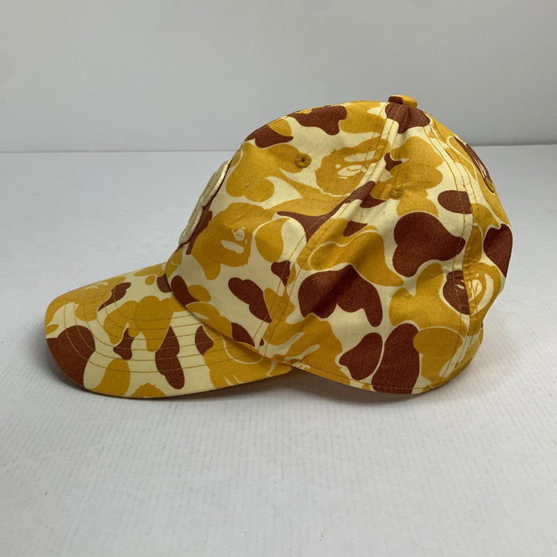 【中古品】【メンズ】  A BATHING APE キャップ 帽子  アベイシングエイプ 185-250225-st-10-fuz サイズ：M カラー：イエロー 万代Net店