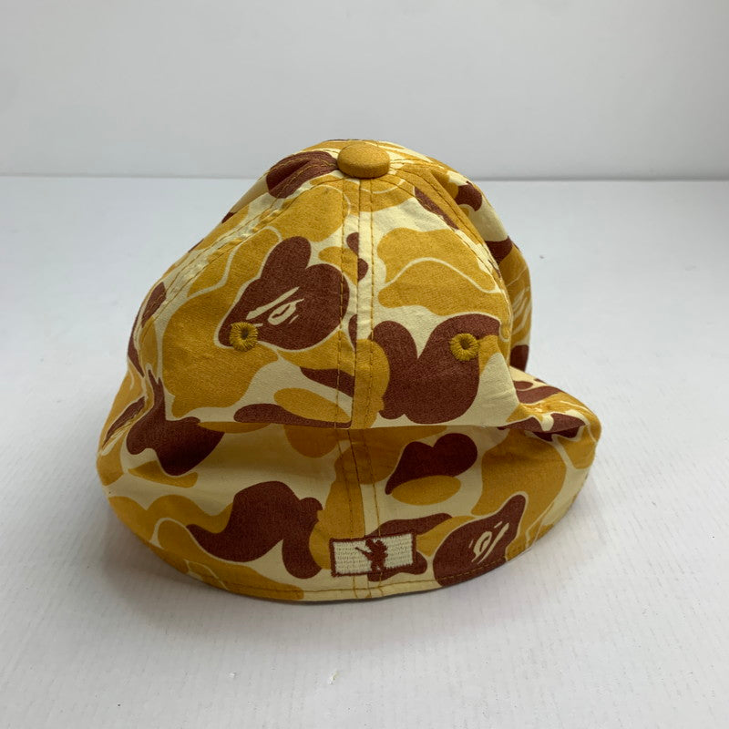 【中古品】【メンズ】  A BATHING APE キャップ 帽子  アベイシングエイプ 185-250225-st-10-fuz サイズ：M カラー：イエロー 万代Net店