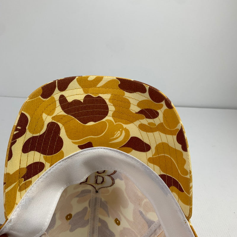 【中古品】【メンズ】  A BATHING APE キャップ 帽子  アベイシングエイプ 185-250225-st-10-fuz サイズ：M カラー：イエロー 万代Net店