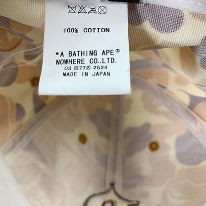 【中古品】【メンズ】  A BATHING APE キャップ 帽子  アベイシングエイプ 185-250225-st-10-fuz サイズ：M カラー：イエロー 万代Net店