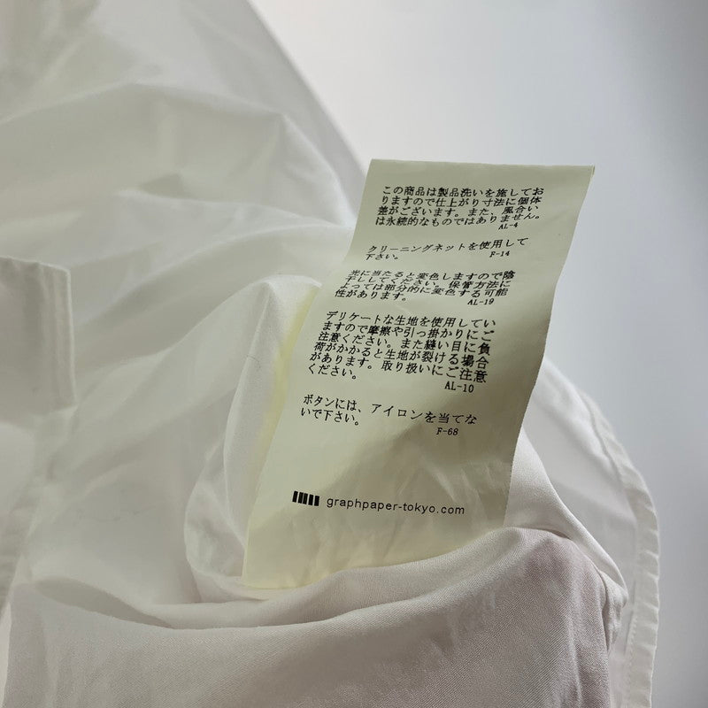 【中古品】【メンズ】  GRAPHPAPER GM231-50228B L S REGULAR COLLAR SHIRT グラフペーパー 140-250225-st-06-fuz サイズ：3 カラー：ホワイト 万代Net店