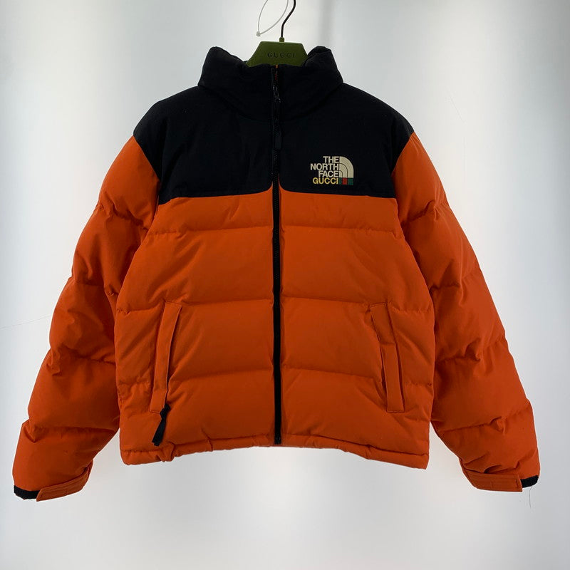 【中古品】【メンズ】  THE NORTH FACE GUCCI 663757 22SS DOWN JACKET ザ・ノース・フェイス グッチ 141-250227-st-14-fuz サイズ：M カラー：オレンジ 万代Net店