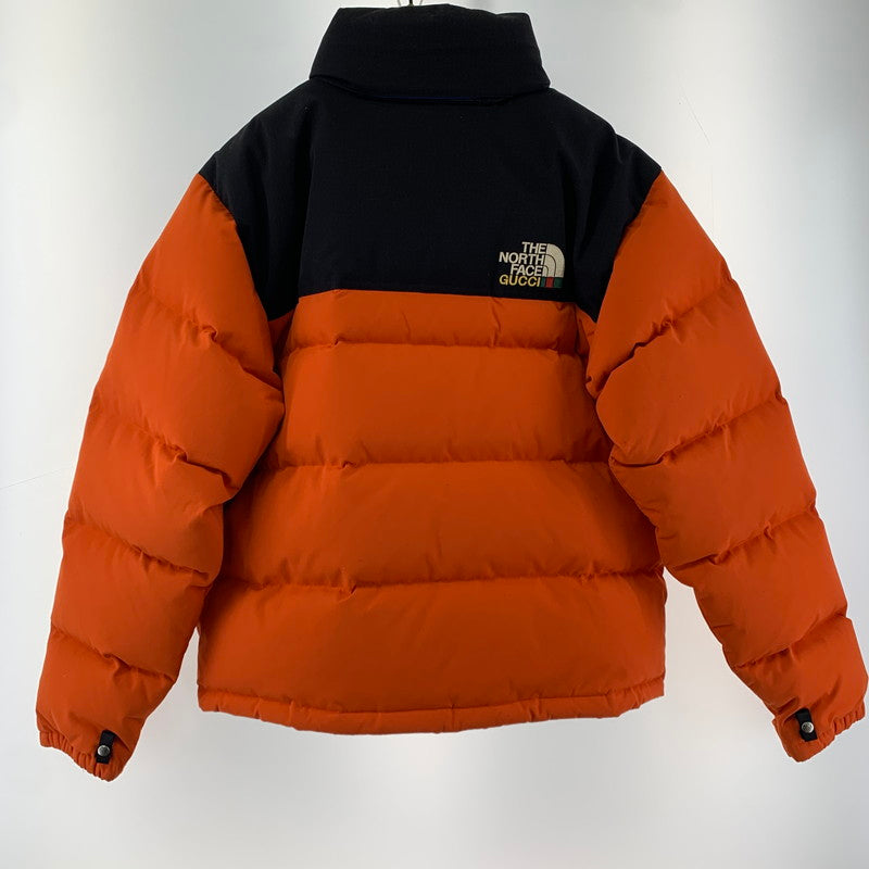 【中古品】【メンズ】  THE NORTH FACE GUCCI 663757 22SS DOWN JACKET ザ・ノース・フェイス グッチ 141-250227-st-14-fuz サイズ：M カラー：オレンジ 万代Net店