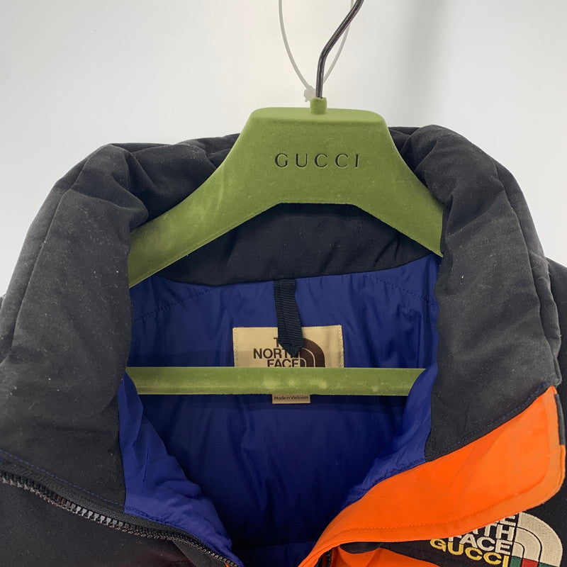 【中古品】【メンズ】  THE NORTH FACE GUCCI 663757 22SS DOWN JACKET ザ・ノース・フェイス グッチ 141-250227-st-14-fuz サイズ：M カラー：オレンジ 万代Net店