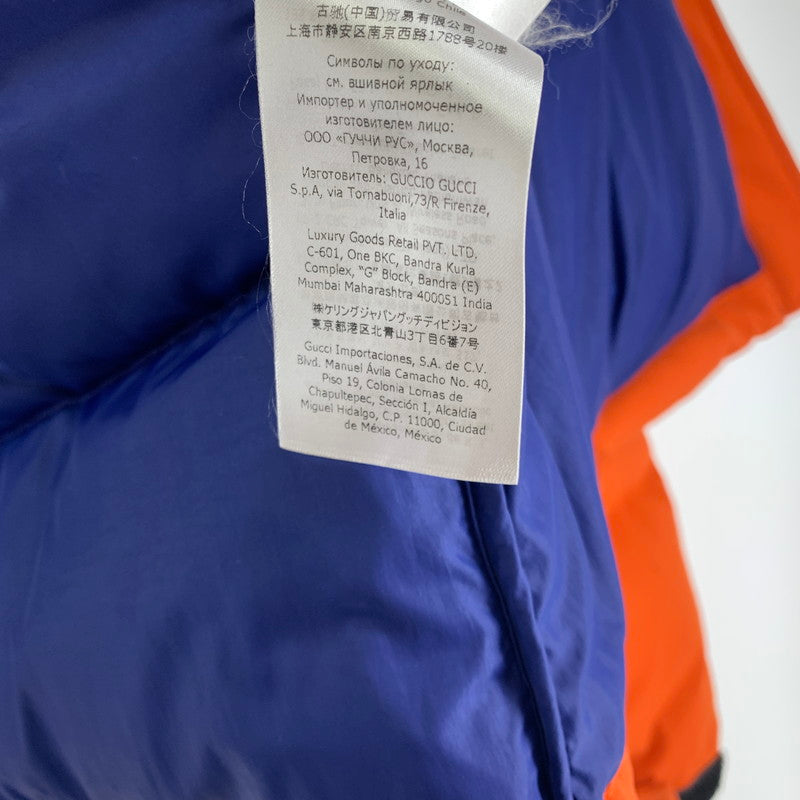 【中古品】【メンズ】  THE NORTH FACE GUCCI 663757 22SS DOWN JACKET ザ・ノース・フェイス グッチ 141-250227-st-14-fuz サイズ：M カラー：オレンジ 万代Net店