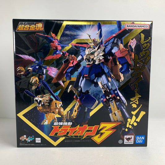 【中古品】 完備品 箱傷みあり 超合金魂 GX-113 最強機動 ガンダムトライオン3 フィギュア 056-260222-mh-13-fuzh 万代Net店