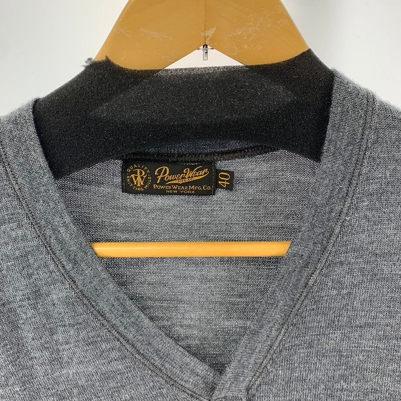 【中古品】【メンズ】  FREEWHEELERS POWER WEAR V NECK SWEATER フリーホイーラズ セーター 145-250227-st-05-fuz サイズ：40 カラー：グレー 万代Net店