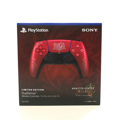 【中古美品】 未使用 未開封 PlayStation 5 PS5 プレイステーション5 プレステ5 DualSense デュアル センス ワイヤレス コントローラー ""モンスターハンターワイルズ"" リミテッドエディション ゲーム 024-250911-mh-06-fuz 万代Net店