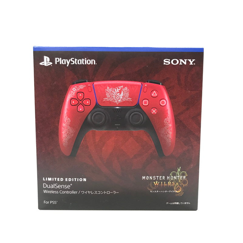 【中古美品】 未使用 未開封 PlayStation 5 PS5 プレイステーション5 プレステ5 DualSense デュアル センス ワイヤレス コントローラー ""モンスターハンターワイルズ"" リミテッドエディション ゲーム 024-250911-mh-05-fuz 万代Net店
