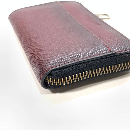 【中古品】【レディース】 COACH コーチ レザーコインケース 財布 ウォレット 181-250302-gm-35-fuz カラー：ワイン 万代Net店