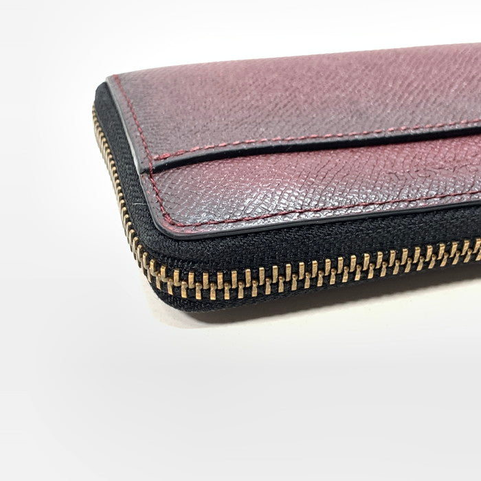 【中古品】【レディース】 COACH コーチ レザーコインケース 財布 ウォレット 181-250302-gm-35-fuz カラー：ワイン 万代Net店