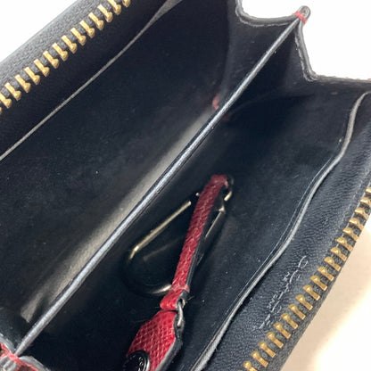 【中古品】【レディース】 COACH コーチ レザーコインケース 財布 ウォレット 181-250302-gm-35-fuz カラー：ワイン 万代Net店