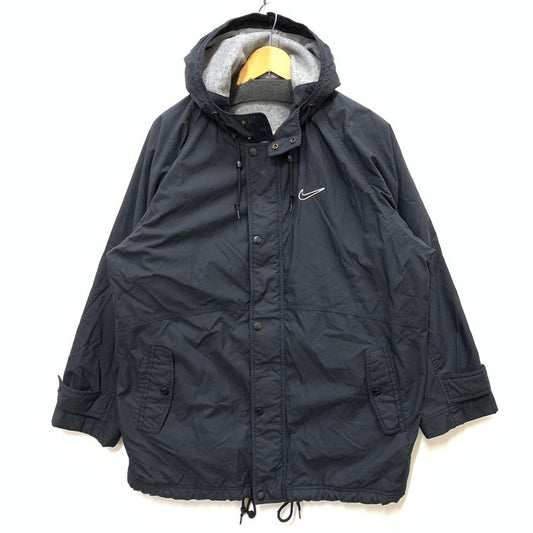 【中古品】【メンズ】 NIKE ナイキ 90s 銀タグ ナイロンジャケット トップス アウター ブランド 古着 148-250320-gm-27-fuz サイズ：M カラー：ブラック 万代Net店