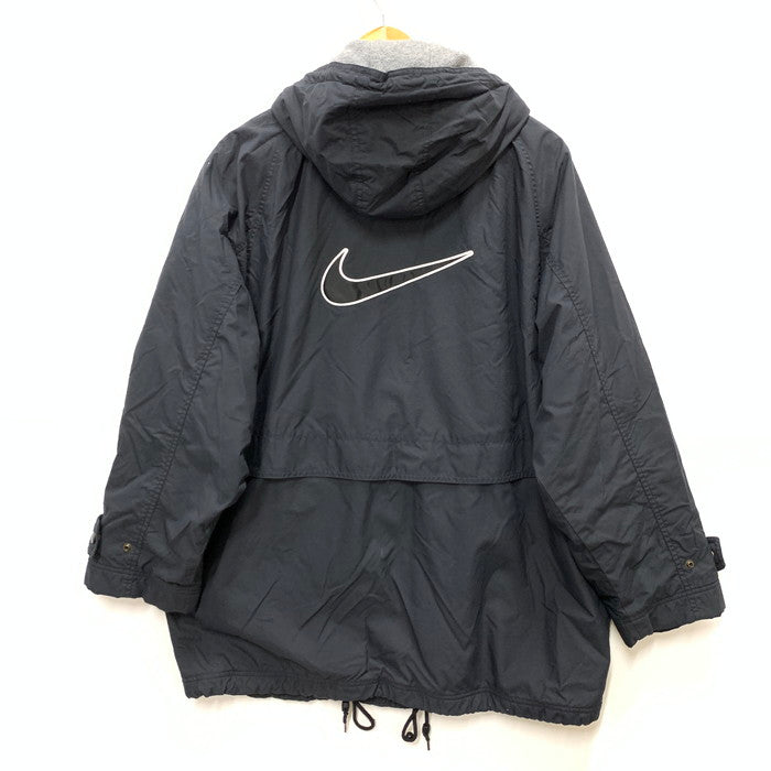 【中古品】【メンズ】 NIKE ナイキ 90s 銀タグ ナイロンジャケット トップス アウター ブランド 古着 148-250320-gm-27-fuz サイズ：M カラー：ブラック 万代Net店