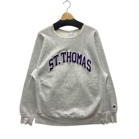 【中古品】【メンズ】 Champion チャンピオン 90s メキシコ製 REVERSE WEAVE SWEAT リヴァースウィーブスウェット トップス ブランド 古着 145-250308-gm-16-fuz サイズ：L カラー：グレー 万代Net店