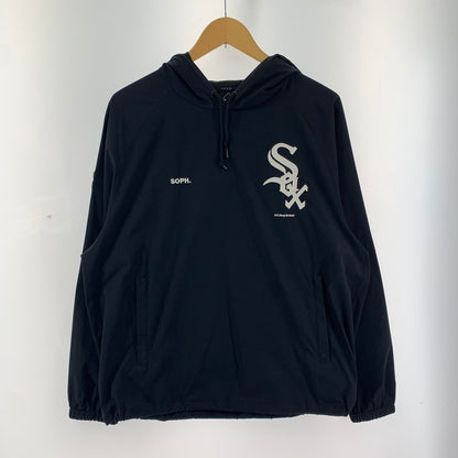 【中古品】【メンズ】 F.C.REAL.BRISTOL エフシーレアルブリストル 21AW MLB TOUR PACKABLE ANORAK アノラック ジャケット 古着 142-250311-mh-26-fuz サイズ：S カラー：ブラック 万代Net店