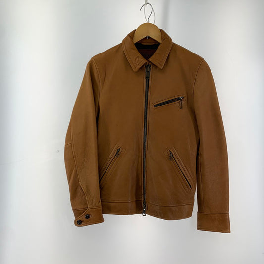 【中古品】【メンズ】 JACKROSE ANTIQUE LEATHER JACKET ジャックローズ 145-250318-st-04-fuz サイズ：2 カラー：ベージュ 万代Net店
