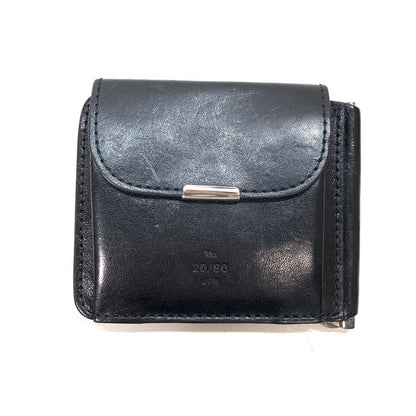 【中古品】【メンズ】 20/80 TWENTY EIGHTY トゥエンティーエイティー W016 KIP LEATHER CLIP WALLET クリップウォレット マネークリップ 財布 ブランド 200-250322-gm-04-fuz カラー：ブラック 万代Net店