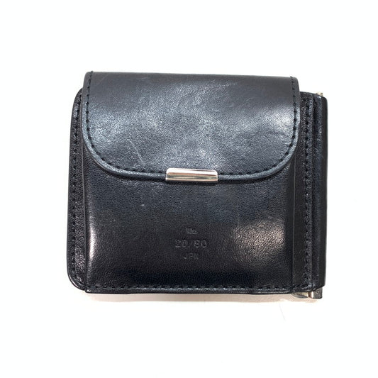 【中古品】【メンズ】 20/80 TWENTY EIGHTY トゥエンティーエイティー W016 KIP LEATHER CLIP WALLET クリップウォレット マネークリップ 財布 ブランド 200-250322-gm-04-fuz カラー：ブラック 万代Net店