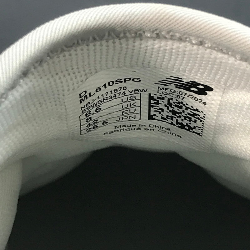 【中古美品】【メンズ】 NEW BALANCE ニューバランス ML610SPG スニーカー シューズ 靴 162-250824-nm-58-fuz サイズ：26.5 カラー：グレー 万代Net店