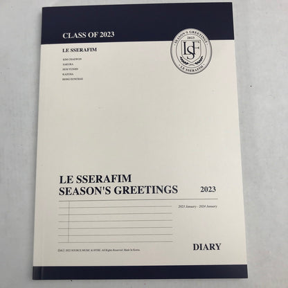 【中古品】 LE SSERAFIM 2024 SEASON’S GREETINGS シーグリ トレカ ポスカ チェキ風カード抜けなし 2023シーグリカレンダーPHOTOBOOK付 087-260108-io-22-fuz 万代Net店