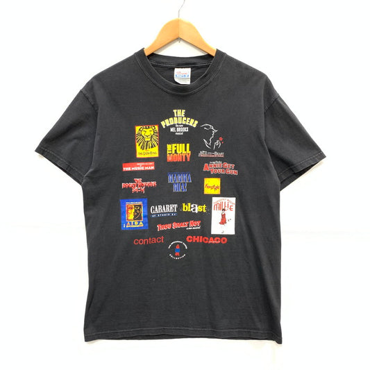 【中古品】【メンズ】 HANES BROADWAY 半袖Tシャツ カットソー トップス ブランド 古着 145-250330-gm-10-fuz サイズ：M カラー：ブラック 万代Net店