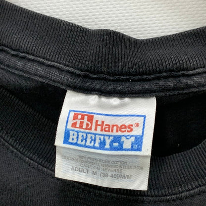 【中古品】【メンズ】 HANES BROADWAY 半袖Tシャツ カットソー トップス ブランド 古着 145-250330-gm-10-fuz サイズ：M カラー：ブラック 万代Net店