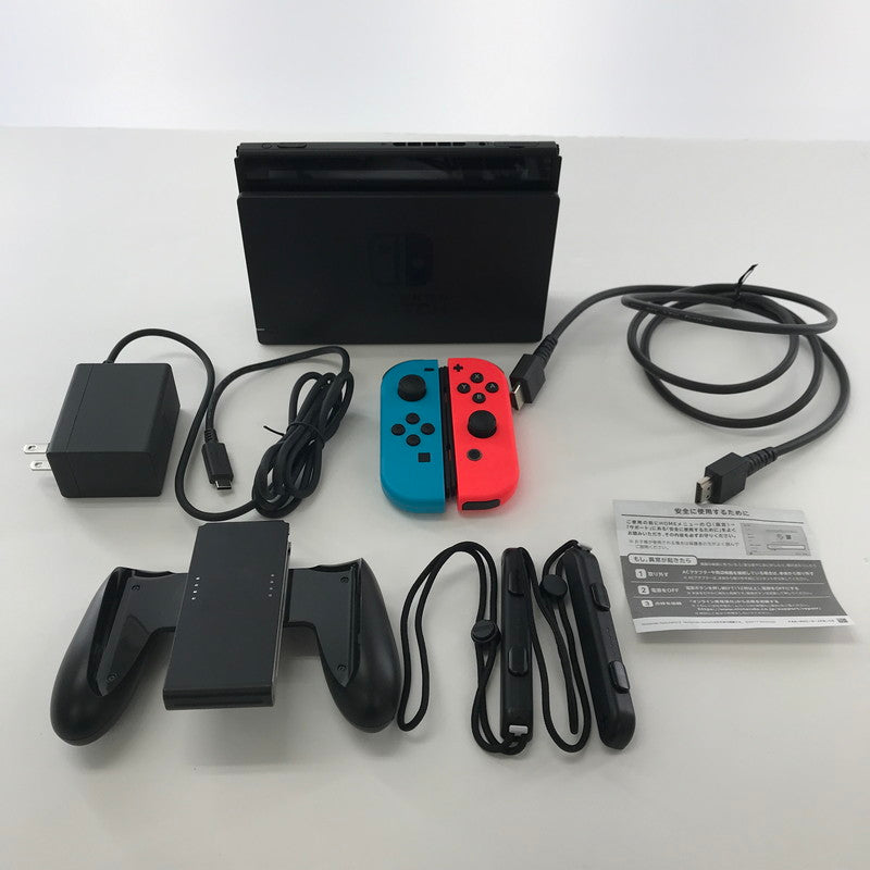 【中古品】 Nintendo Switch ニンテンドースイッチ 本体 Joy-Con(L) ネオンブルー (R) ネオンレッド (ETC) ゲーム 034-250327-mh-03-fuz 万代Net店