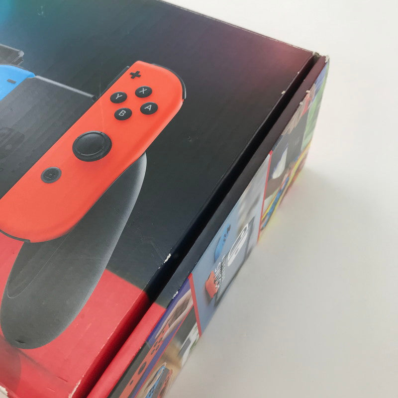 【中古品】 Nintendo Switch ニンテンドースイッチ 本体 Joy-Con(L) ネオンブルー (R) ネオンレッド 2019モデル ゲーム 034-250327-mh-02-fuz 万代Net店