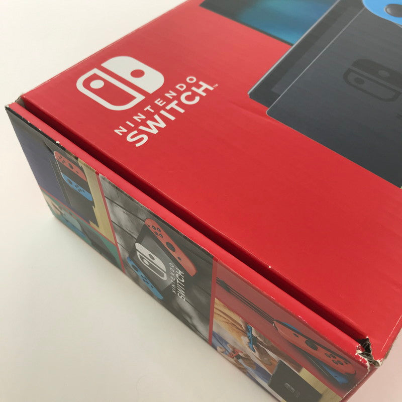 【中古品】 Nintendo Switch ニンテンドースイッチ 本体 Joy-Con(L) ネオンブルー (R) ネオンレッド 2019モデル ゲーム 034-250327-mh-02-fuz 万代Net店