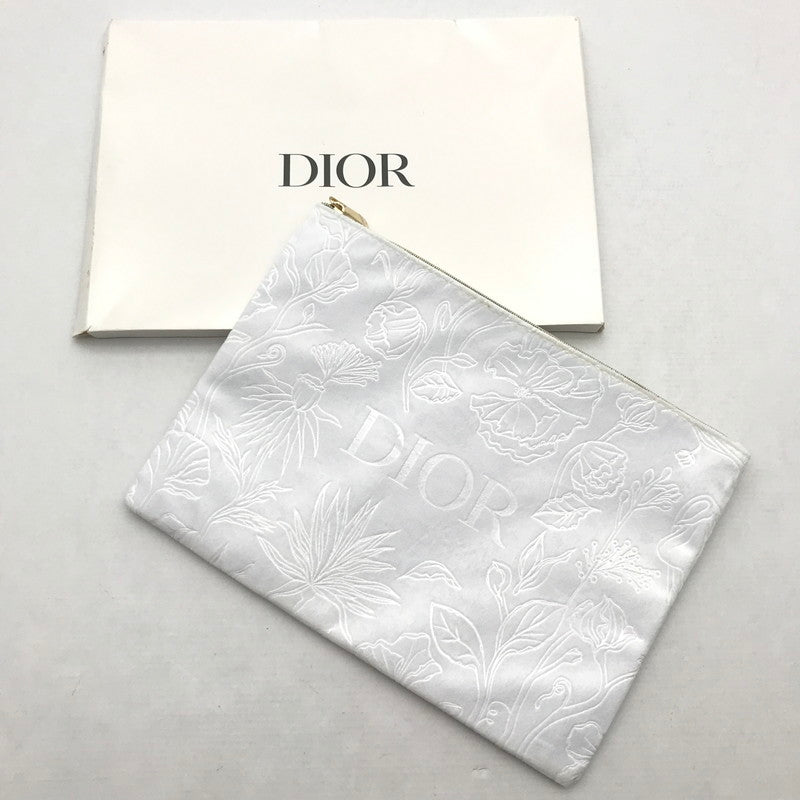 【中古品】【レディース】 DIOR ディオール ノベルティポーチ WHITE ポーチ 小物入れ ※黄ばみあり・箱に傷みあり 208-260804-IO-09-fuzh 万代Net店