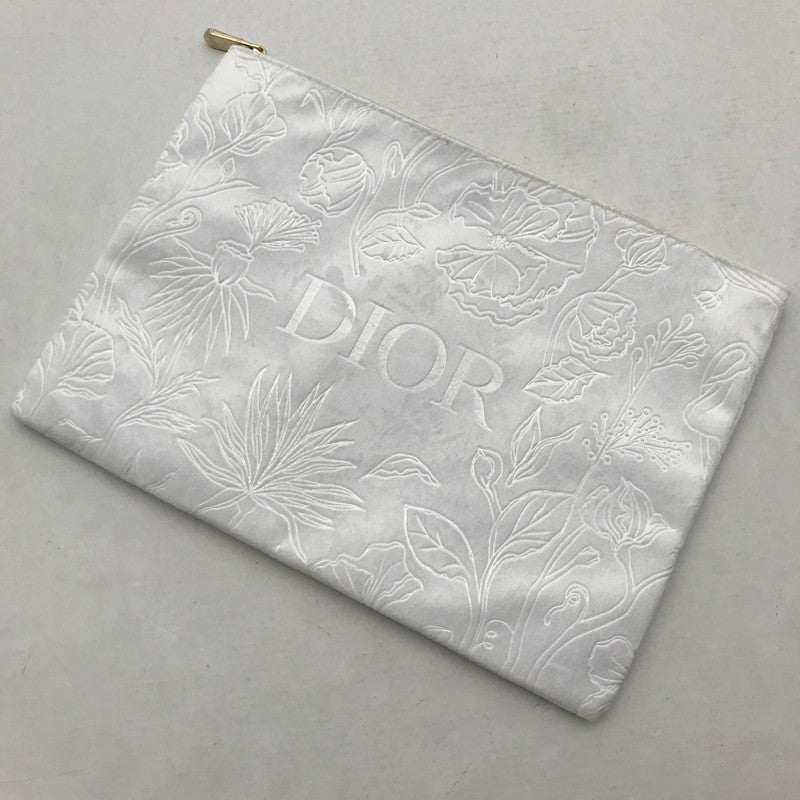 【中古品】【レディース】 DIOR ディオール ノベルティポーチ WHITE ポーチ 小物入れ ※黄ばみあり・箱に傷みあり 208-260804-IO-09-fuzh 万代Net店