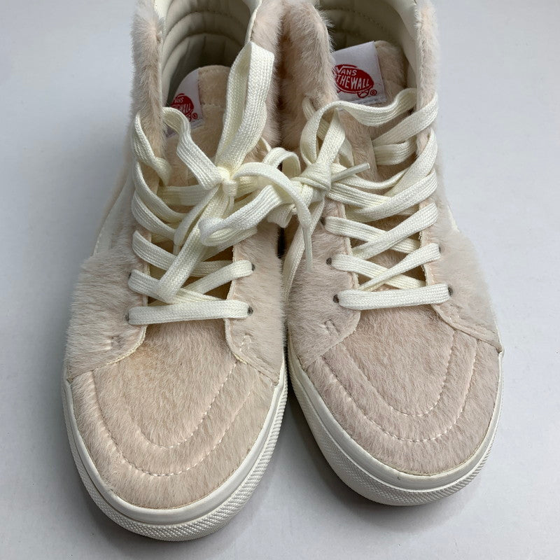 【中古品】【レディース】 VANS V38CF HAIRY SK8-HI スニーカー 靴 ヴァンズ 166-250405-st-05-fuz サイズ：23.0cm カラー：アイボリー 万代Net店