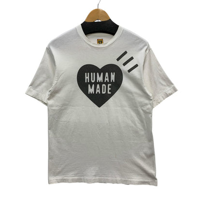 【中古品】【メンズ】 HUMAN MADE ヒューマンメード 半袖Tシャツ カットソー トップス ブランド 古着 142-250329-gm-23-fuz サイズ：M カラー：ホワイト 万代Net店