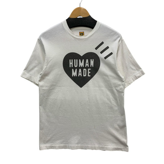 【中古品】【メンズ】 HUMAN MADE ヒューマンメード 半袖Tシャツ カットソー トップス ブランド 古着 142-250329-gm-23-fuz サイズ：M カラー：ホワイト 万代Net店