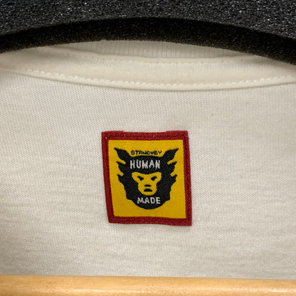 【中古品】【メンズ】 HUMAN MADE ヒューマンメード 半袖Tシャツ カットソー トップス ブランド 古着 142-250329-gm-23-fuz サイズ：M カラー：ホワイト 万代Net店