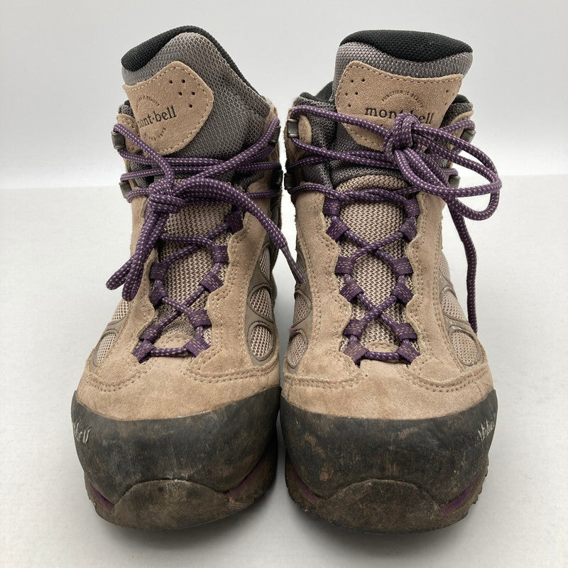 【中古品】【レディース】 mont-bell モンベル GORE-TEX ゴアテックス トレッキングブーツ 靴 167-260929-vt-87-fuzh サイズ：24.5cm カラー：ベージュ 万代Net店