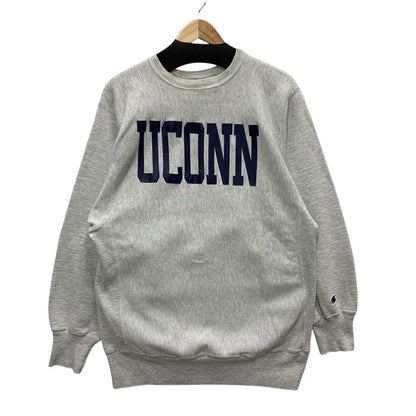 【中古品】【メンズ】 Champion チャンピオン 90s UCONN REVERSE WEAVE リバースウィーブ スウェット トップス ブランド 古着 145-250329-gm-36-fuz サイズ：XXL カラー：グレー 万代Net店