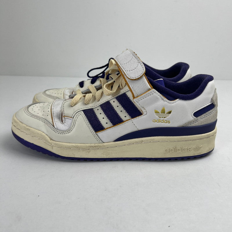 【中古品】【メンズ】 ADIDAS アディダス GW2009 FORUM 84 LOW WHITE-PURPLE SIZE:27.0cm ※使用感有 スニーカー 靴 161-260804-io-14-fuzh 万代Net店