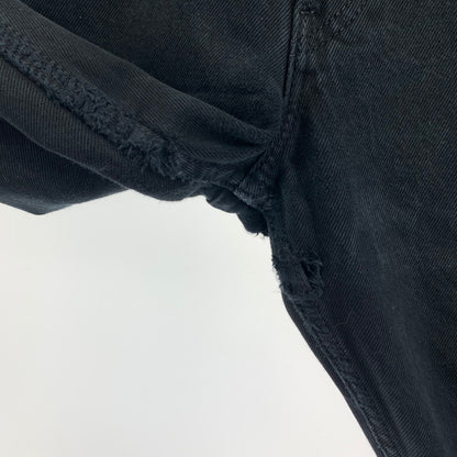 【中古品】【メンズ】 LEVI'S 501 ユーロリーバイス Levis BLACK DENIM PANTS ブラック デニムパンツ ボタン裏刻印247 00501 0165 ストレート 古着 ※ダメージあり 156-250401-nm-03-fuz サイズ：W33 カラー：ブラック 万代Net店