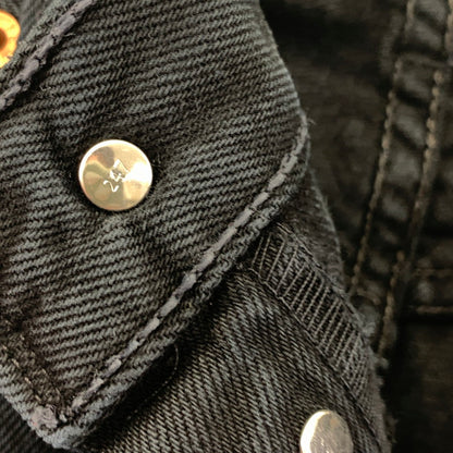 【中古品】【メンズ】 LEVI'S 501 ユーロリーバイス Levis BLACK DENIM PANTS ブラック デニムパンツ ボタン裏刻印247 00501 0165 ストレート 古着 ※ダメージあり 156-250401-nm-03-fuz サイズ：W33 カラー：ブラック 万代Net店