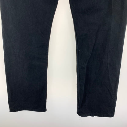 【中古品】【メンズ】 LEVI'S 501 ユーロリーバイス Levis BLACK DENIM PANTS ブラック デニムパンツ ボタン裏刻印247 00501 0165 ストレート 古着 ※ダメージあり 156-250401-nm-03-fuz サイズ：W33 カラー：ブラック 万代Net店