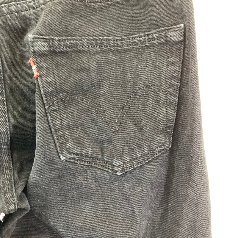 【中古品】【メンズ】 LEVI'S 501 ユーロリーバイス Levis BLACK DENIM PANTS ブラック デニムパンツ ボタン裏刻印247 00501 0165 ストレート 古着 ※ダメージあり 156-250401-nm-03-fuz サイズ：W33 カラー：ブラック 万代Net店