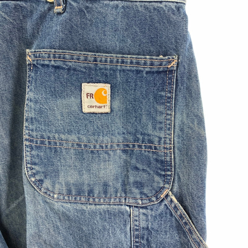 【中古品】【メンズ】 CARHARTT カーハート DENIM PANTS フレームレジスタント ペインターパンツ デニムパンツ ジーンズ 古着 156-250401-nm-01-fuz サイズ：不明（W40くらい） 万代Net店