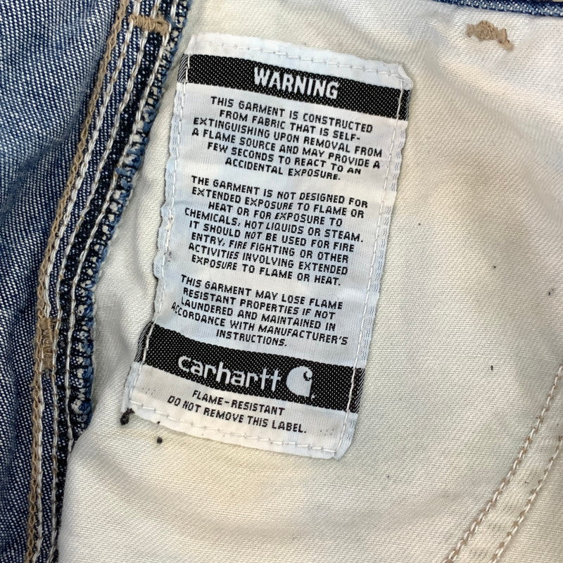 【中古品】【メンズ】 CARHARTT カーハート DENIM PANTS フレームレジスタント ペインターパンツ デニムパンツ ジーンズ 古着 156-250401-nm-01-fuz サイズ：不明（W40くらい） 万代Net店